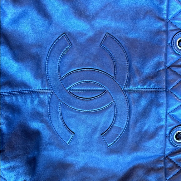 Channel lambkin Trianon blue tote - Picture 9 of 14